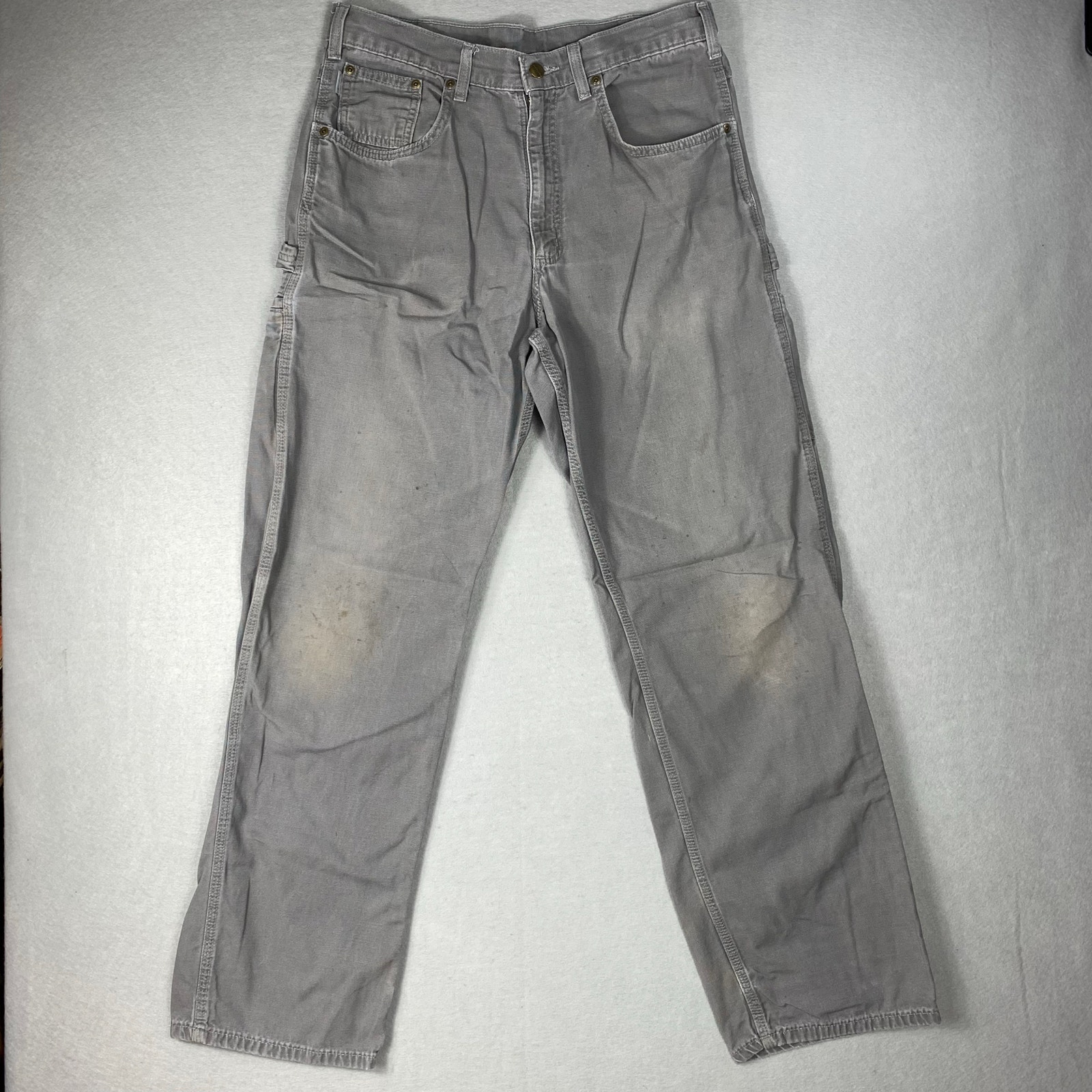 Carhartt Pants Men’s 34x34 Workwear Utility Distressed Faded B15 Chr
